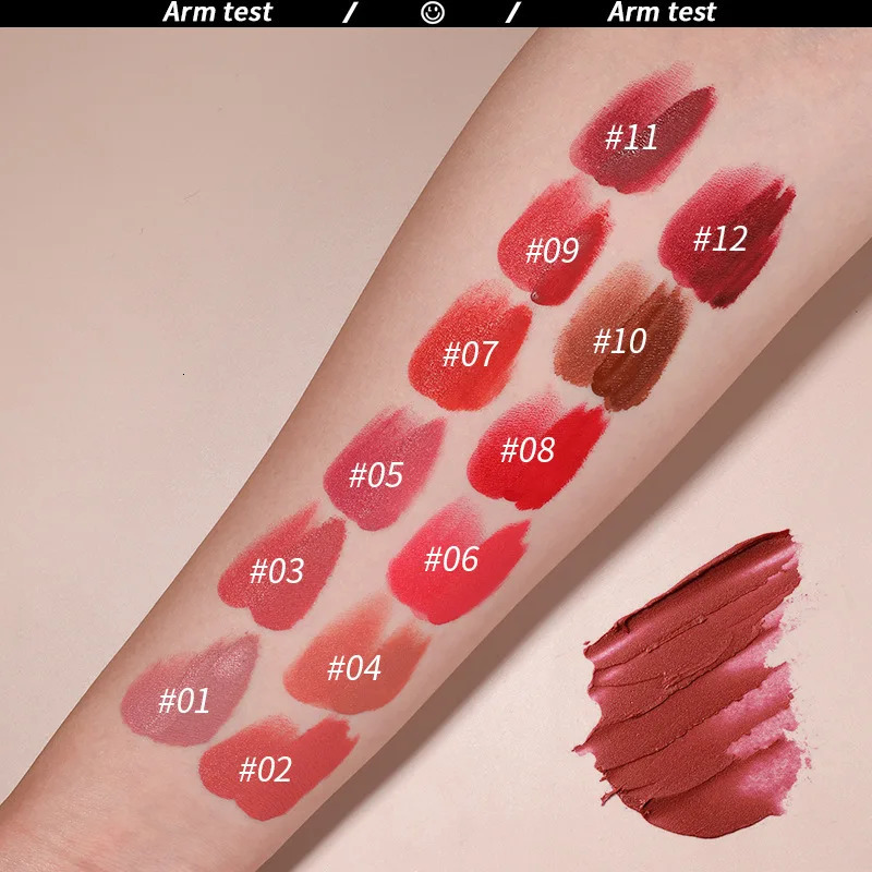 Maxfine 12 color double head matt lipstick waterproof lasting 2 in 1 soft lipstick fashionable liquid lipstick 10.5ml 240705