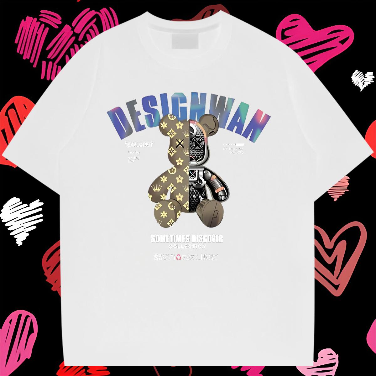 2024 Summer T shirt Custom Printing Men Clothes T-Shirt Hip Hop Crew Neck Cotton Brand Polos