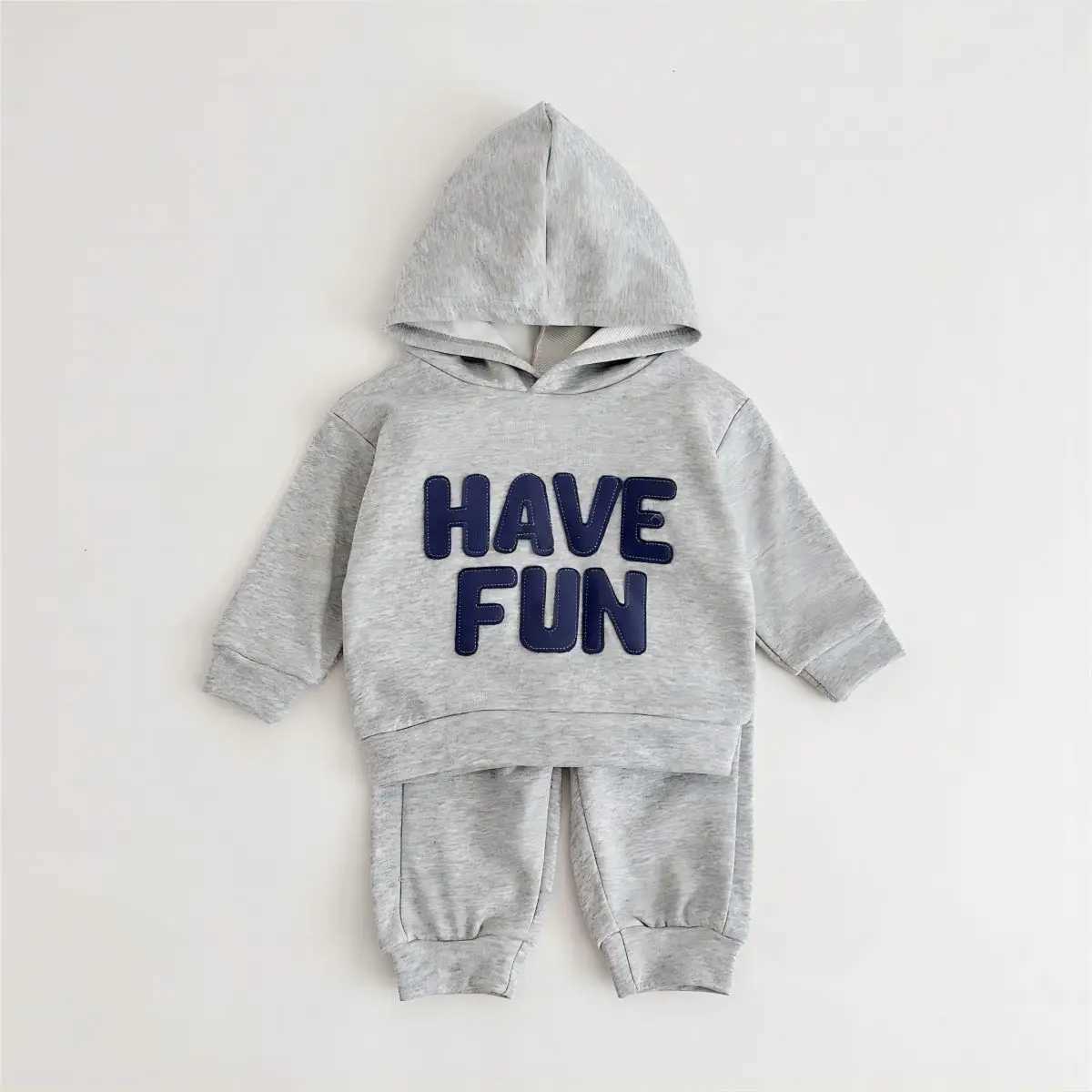 Clothing Sets New Clothing Tracksuit Long Sleeved Pants Spring Autumn Letter Cotton Newborn Clothes Baby Boy Girl Casual Set 9M-4Y R240708