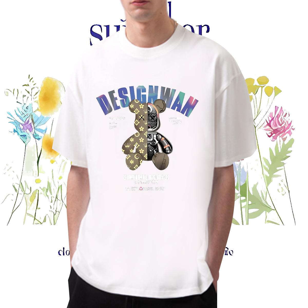 Casual New Man T Shirts Black Oversized Outdoor Men Tshirts O-Neck Short Sleeve Cotton High Quality