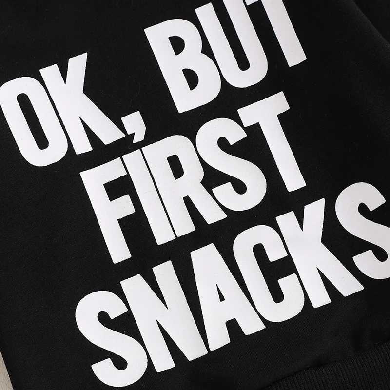 Clothing Sets Toddler Boys Autumn Pants Set Letter Print Long Sleeve Pullover Sweatshirt and Drstring Long Pants Outfits Kids Tracksuits R240708