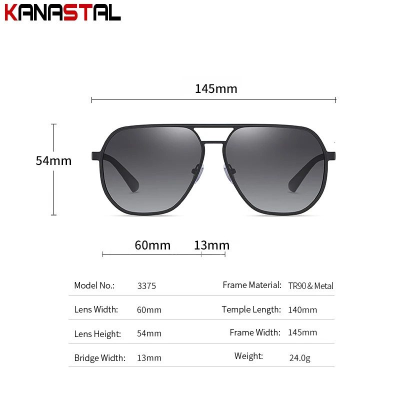 Men Polarized Sunglasses Women Pilot Sun Glasses TR Square Eyeglasses Frames UV400 Driving Fishing Shade Swim Beach Eyewear 240705