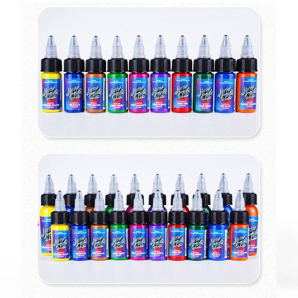 MAST Tattoo 32 Color 30ml Professional Natural Plant Tattoo Ink Tattoo Artist Body Art anent Paint Safe and Non toxic 240705