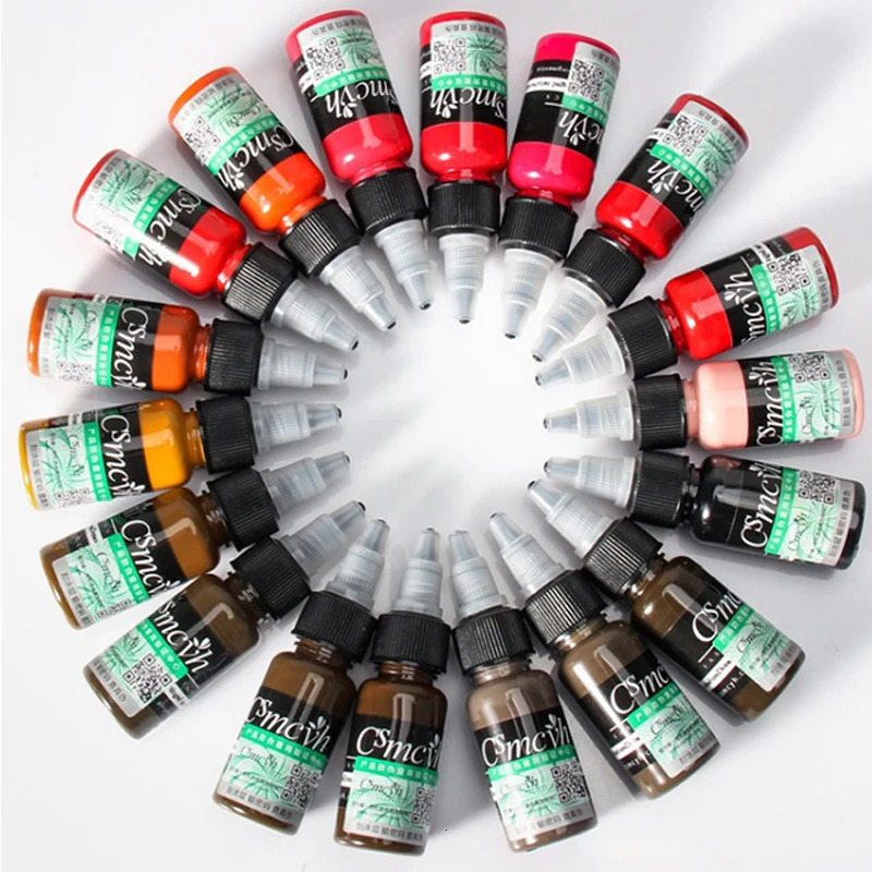 15mL anent mixed pigment micro bead lip tattoo ink anent makeup eyebrow micro pigment coloring natural ingredient paint 240705