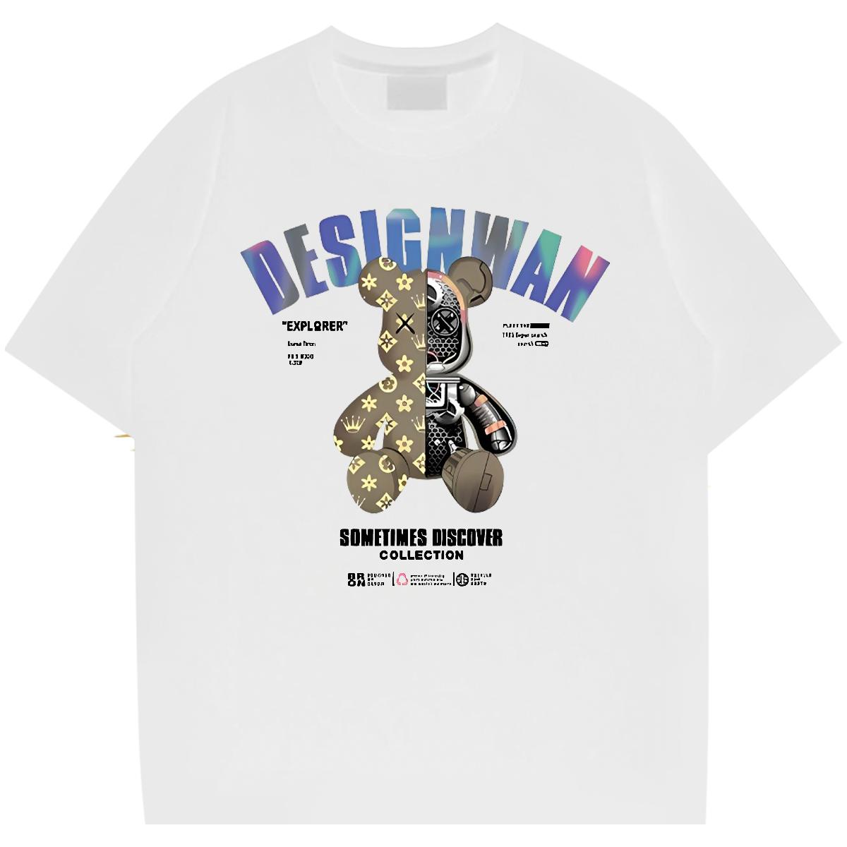 Wholesale T-Shirts Plus Size Cartoon Spring Summer Tshirt for Man Woman Crew Neck Cotton Classic