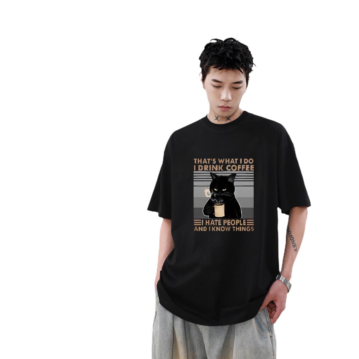 Casual Couple T-Shirts: Short Sleeve, Soft Cotton, Men's Outdoor Tops with DIY Anime Designs