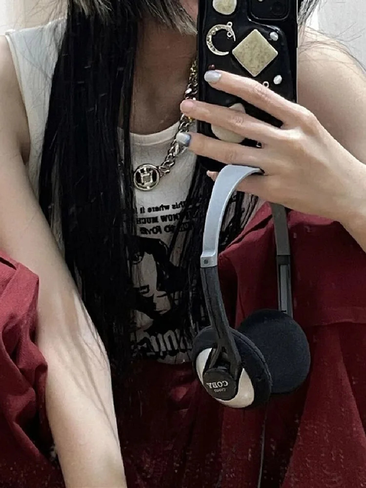 Y2k Grunge Print Sleeveless Sexy Tank Top for Women Ribbed Knit Vest Streetwear Aesthetic Clothing Female Crop Top Women 2000s 240703