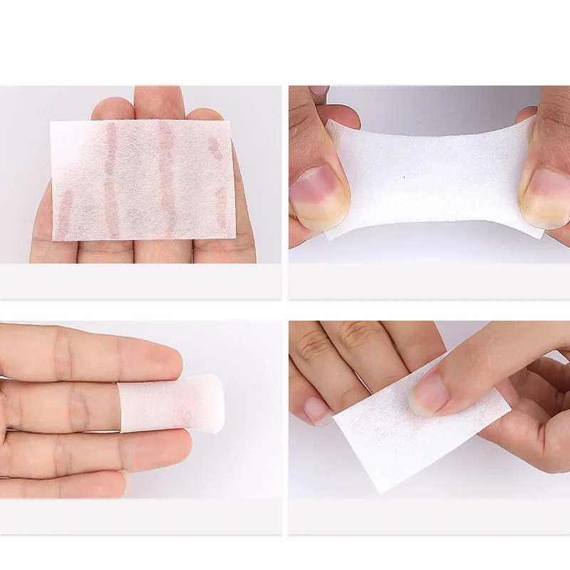 Pinpai unlined gel nail cleaning cotton towel r for nail removal paper cleaning tool manual gel nail r 240705
