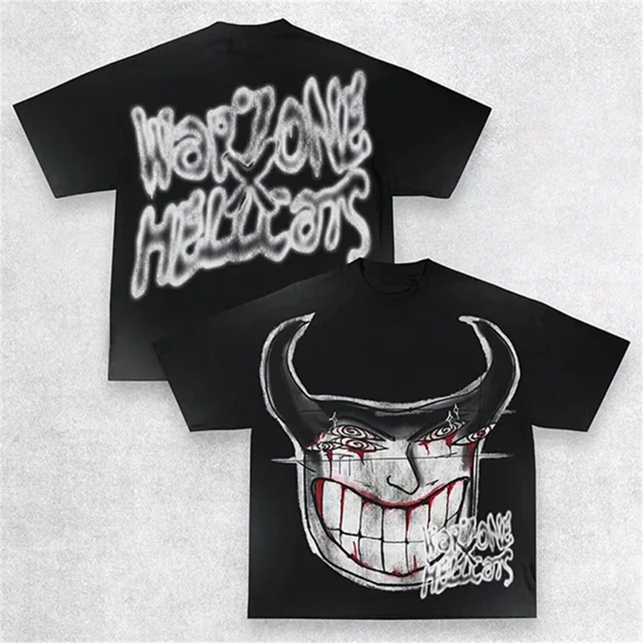 Women's T Shirts Streetwear Shirt Y2K Harajuku Hip Hop Graphic Print Oversized TShirt Mens Womens Round Neck Cotton Short Sleeve Tops