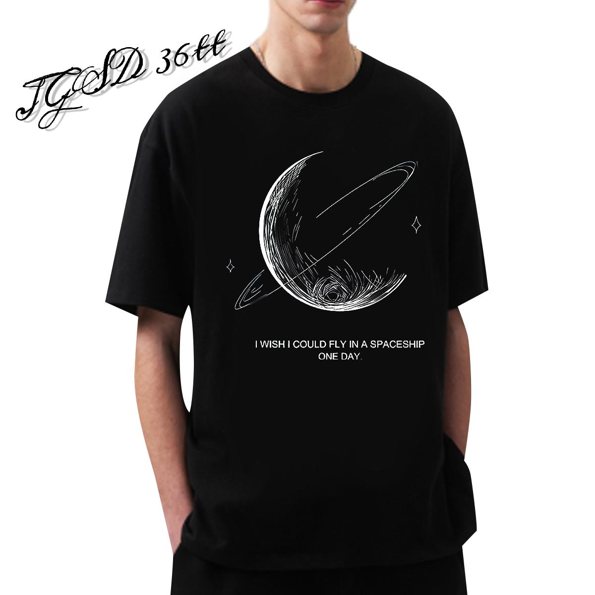 Comfortable Men Tops Tees Breathable Short Sleeve Street Mens T Shirts DIY Printed Customized Clothes