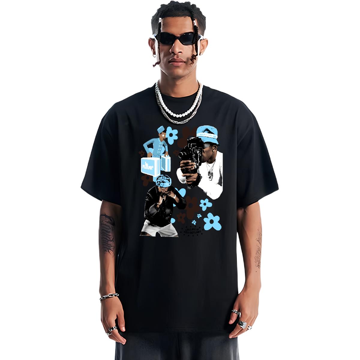 Designer Tshirts Round Neck Short Sleeve Street Wear Mens T Shirts Oversized 2024 New Tops Shirt