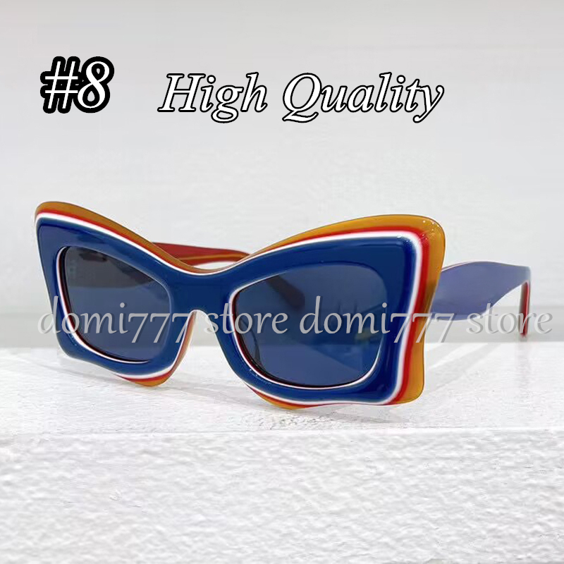 Fashion Brand Women's Color Blocking Frame Sunglasses with Metal Letters Logo Gift Sunglasses for Women