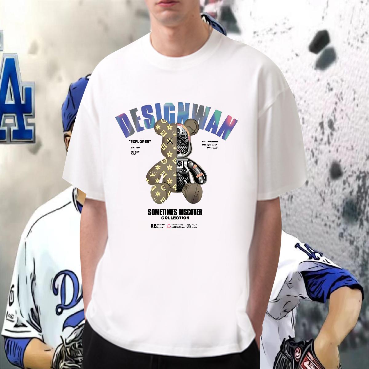 5A T Shirts Men Street Casual Short Sleeve Cotton O-Neck Couples T Shirts New Graphic Tees