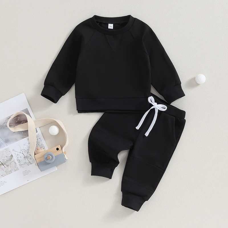 Clothing Sets Toddler Baby Boys Fall Outfits Long Sleeve Split Hem Sweatshirt Tops Pocket Pants Kid Clothes Sets