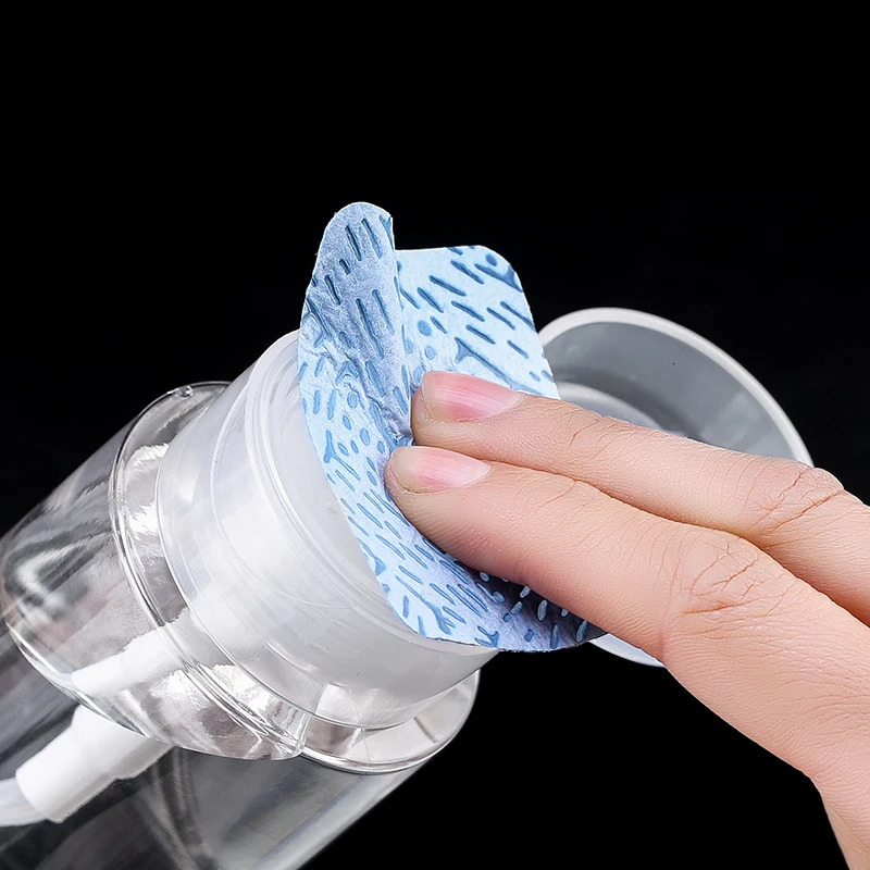 100/200ml nail polish removal bottle Push down the empty bathtub for ergonomics lint free napkin pump Storage bottle nail art tool 240705
