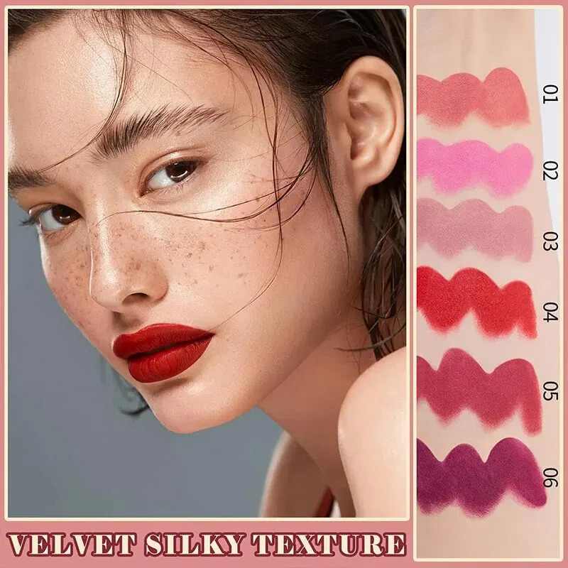 HANDAIYAN High Color Matte lipstick Velvet Waterproof Lasting Makeup lipstick Cosmetics 240705