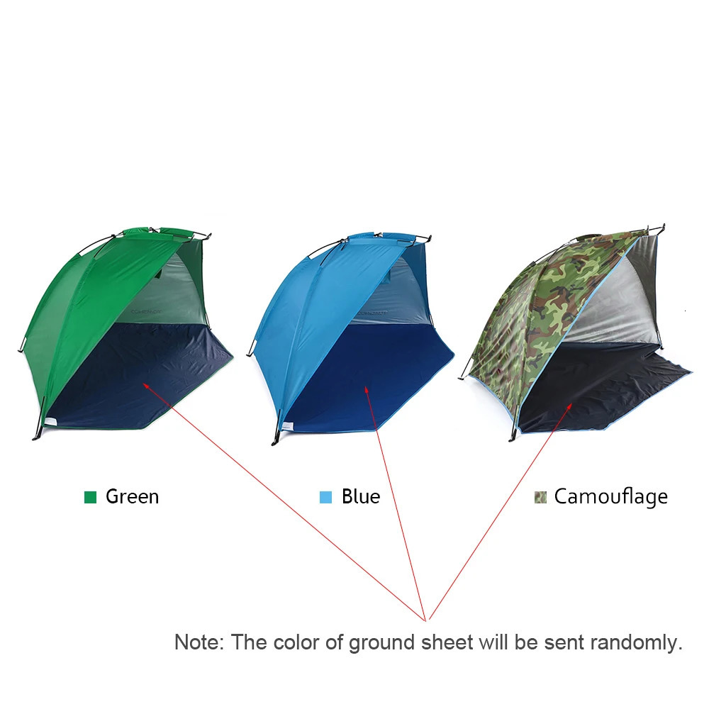 2-person camping tent single-layer outdoor tent UV resistant beach tent sunshade fishing and picnic park 240704bj