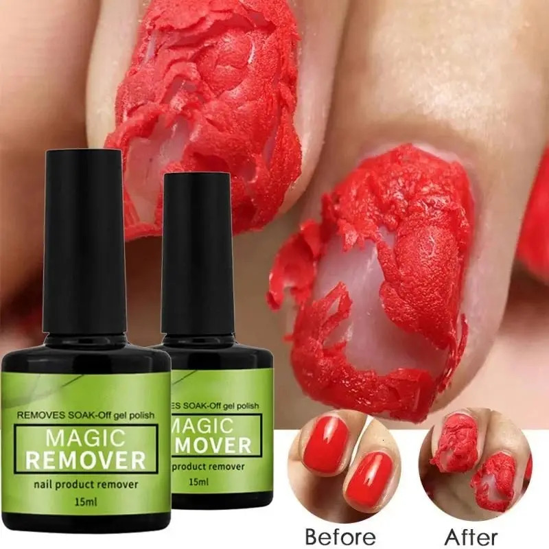 15ml magic nail removal gel polishing UV gel removing magic crack nail gel removing semi anent varnish polishing uyy 240705