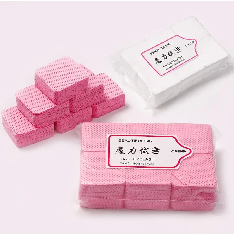 Non woven fabrics napkins removing gel nail wipes ergonomics cotton pads art cleaning tools tips nail polish r 240705