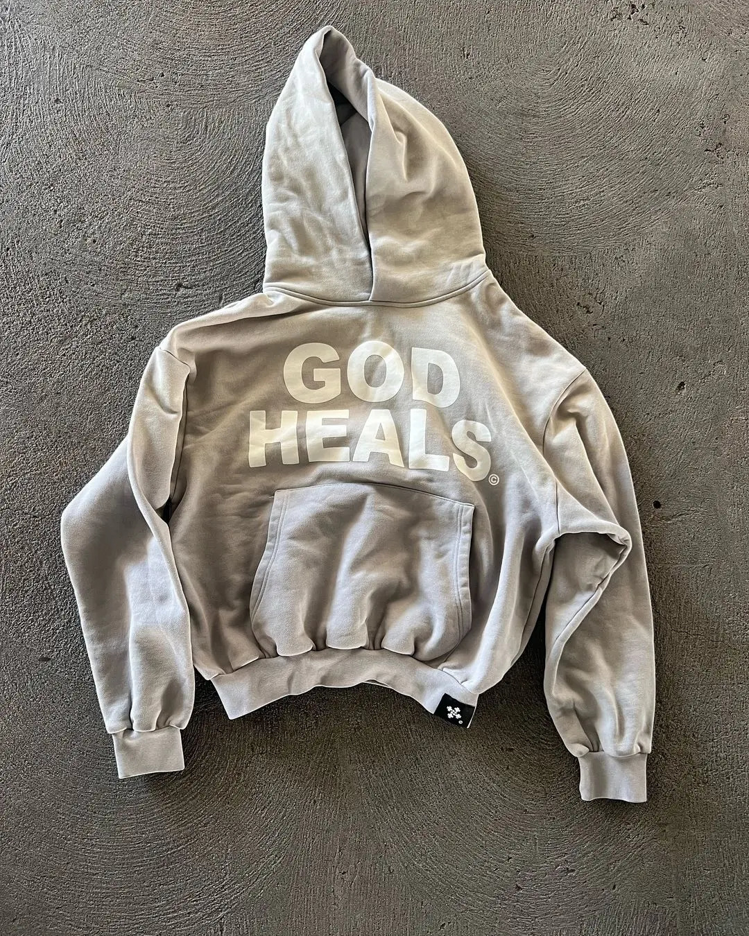 Oversized Street Vintage Streetwear God heals Painting Printed Hoodies Women Sweatshirt Harajuku 2024 Y2k Tops Men Clothing 240703