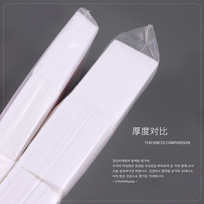 1000/500/100pcs nail towel 100% cotton pad lint free gel nail polish removing cotton pad handle wet towel nail art cleaning tool 240705