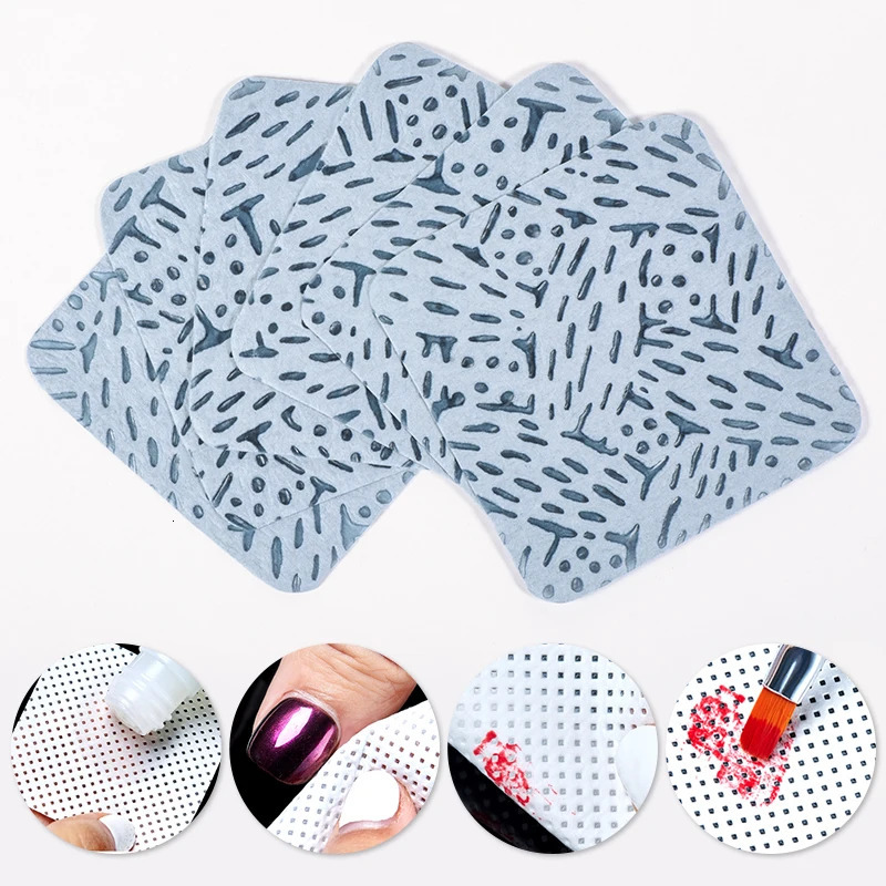 50/100/600Pcs white unlined wet towel cotton cleaning paper pad nail gel polishing removing wet towel nail art cleaning hand tool 240705