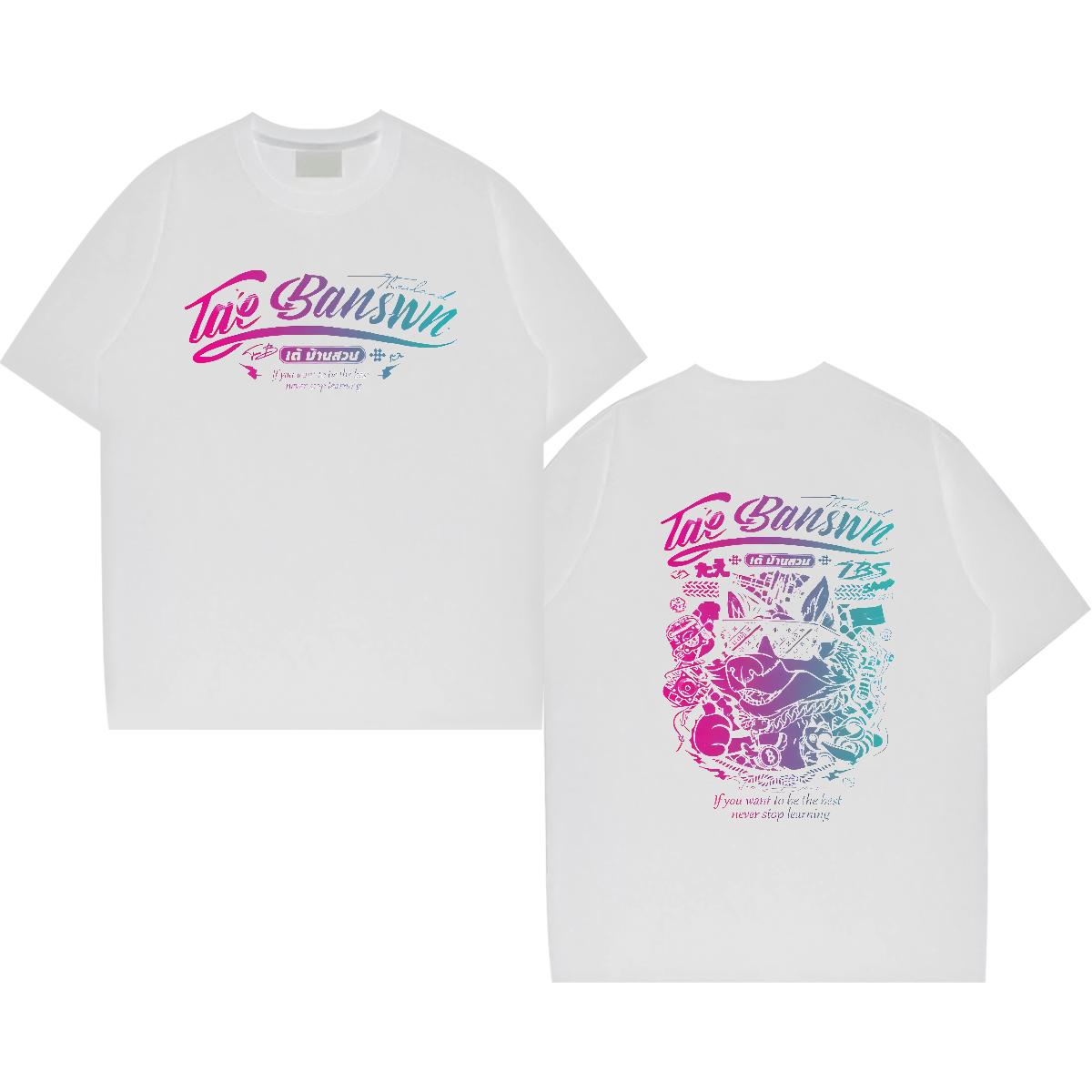 Cool T-Shirts Hip Hop Street Short Sleeve Cotton O-Neck Men Tshirts Designer Fashion Cartoon Printing S-3XL Tops Tees