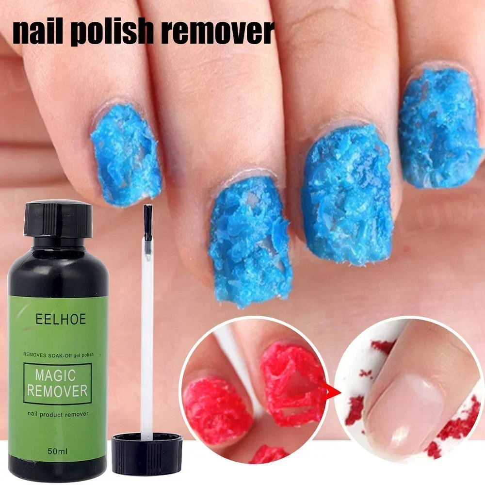 3-minute magic quick removal of gel nail polish harmless nail polish acrylic semi anent varnish cleaning and polishing 240705