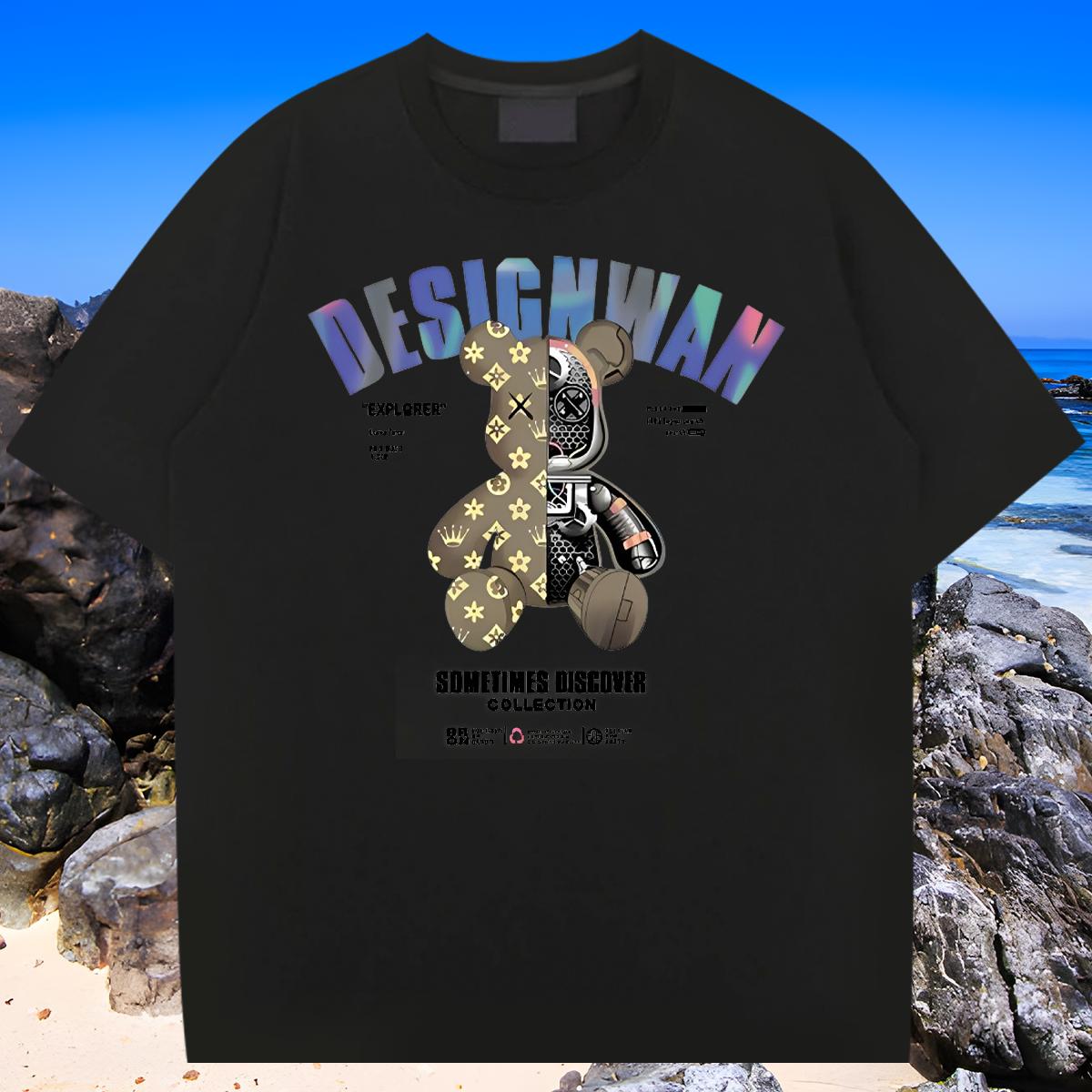 Designer Fashion T-Shirts Customized Men Tops Tees Anime Printing Street Crew Neck Cotton Breathable High Quality Top Tees