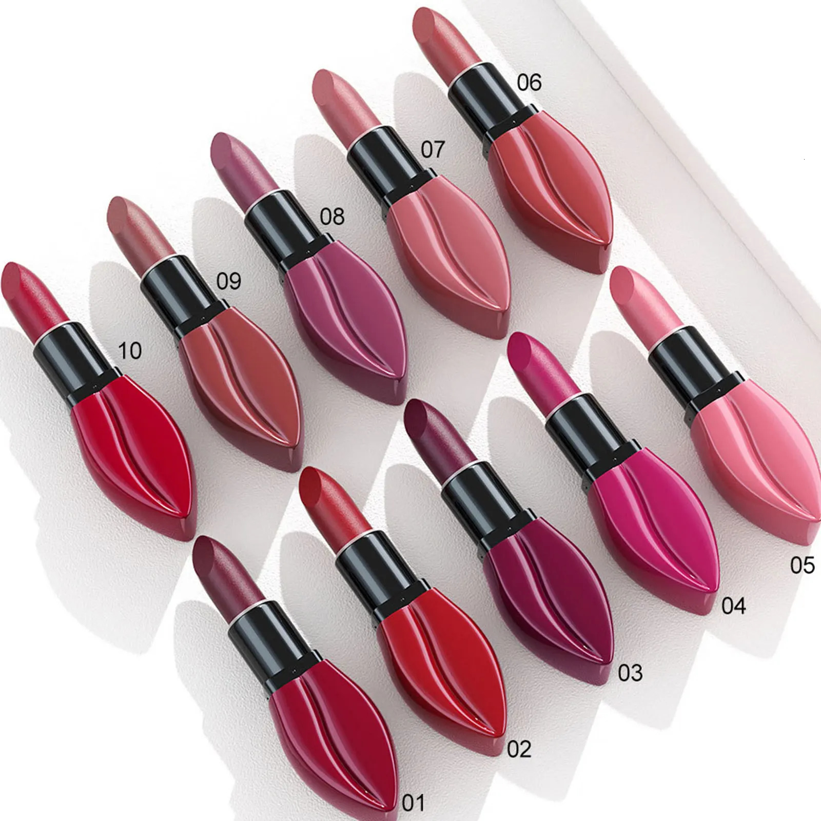 Multi color lipstick waterproof big mouth nude matte durable lipstick will not fade sexy red velvet lipstick cosmetics 240705