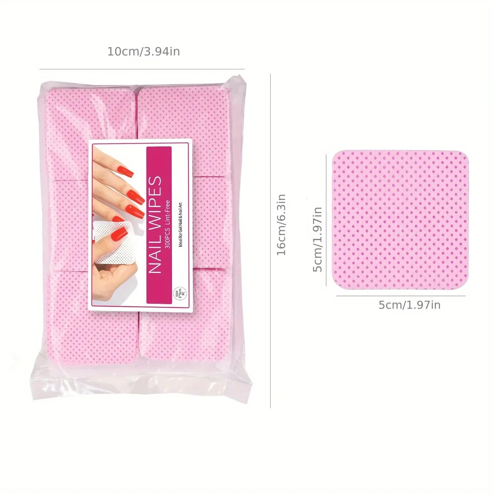 300/450/600pcs cotton pad handle nail polish removal pad nail cleaning simple removal suitable for female nail salon 240705