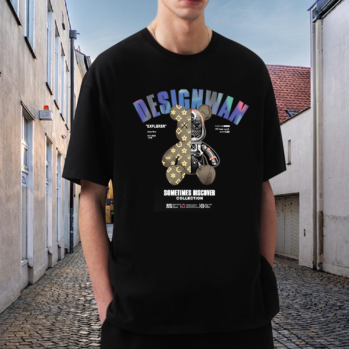 Popular Men Tees Short sleeve Cotton Soft Daily Wear T shirt Custom Printed Factory Direct Tees Shirts