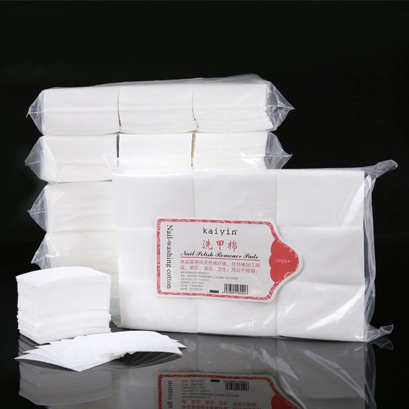 400Pcs nail wool polishing removing gel cleaning ergonomics napkin non-woven cloth cleaning paper pad varnish tool 240705