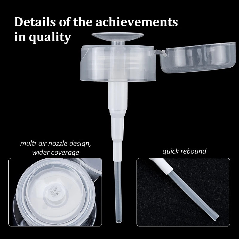 100/200ml nail polish removal bottle Push down the empty bathtub for ergonomics lint free napkin pump Storage bottle nail art tool 240705