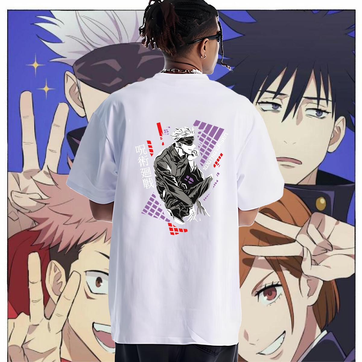 Cool Design Man T Shirts Hip Hop Crew Neck Cotton Couples T Shirts Customized DIY Anime Tshirts