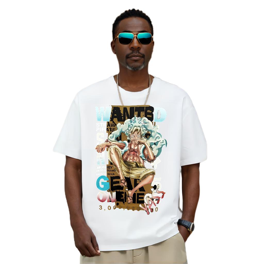 Stylish Plus Size Cartoon T-Shirts for Men and Women - Sports, Casual, 180g Cotton Designer Polos