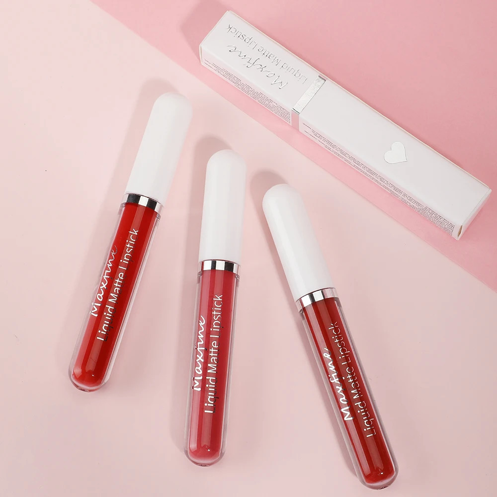Matte liquid lipstick waterproof sexy velvet lipstick gloss lasting lipstick 240705