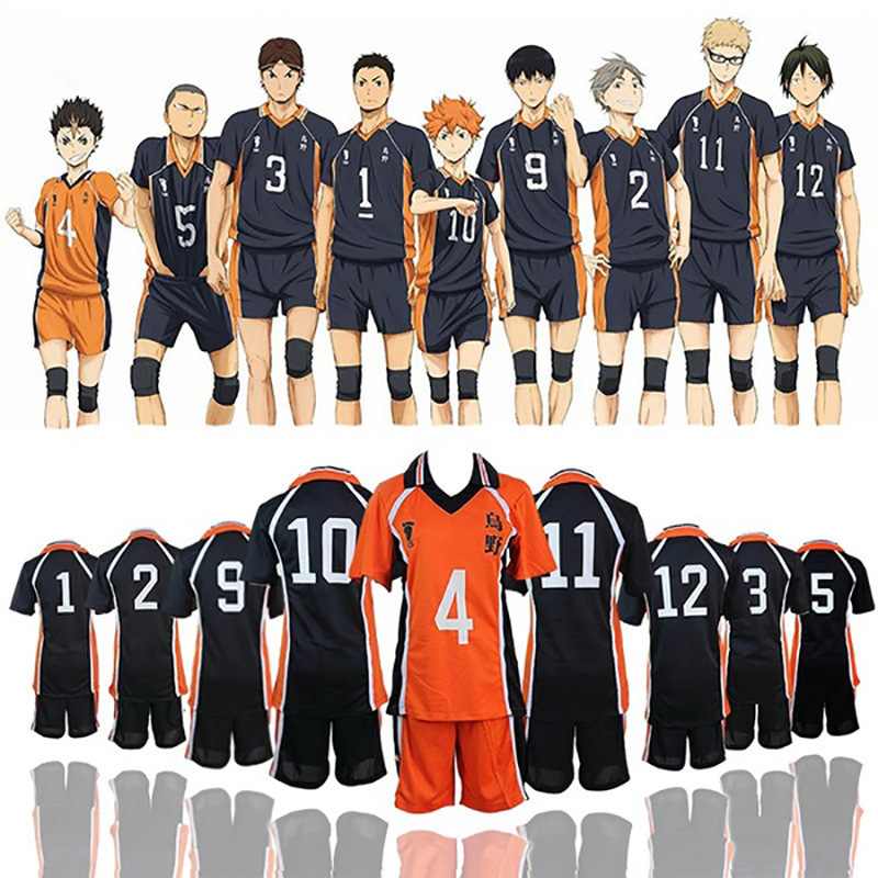 T-shirts masculins Summer Haikyuu à manches courtes Tops Men 3D T-shirt Team Volleyball Uniforme Training Vêtements Femme Tshirt