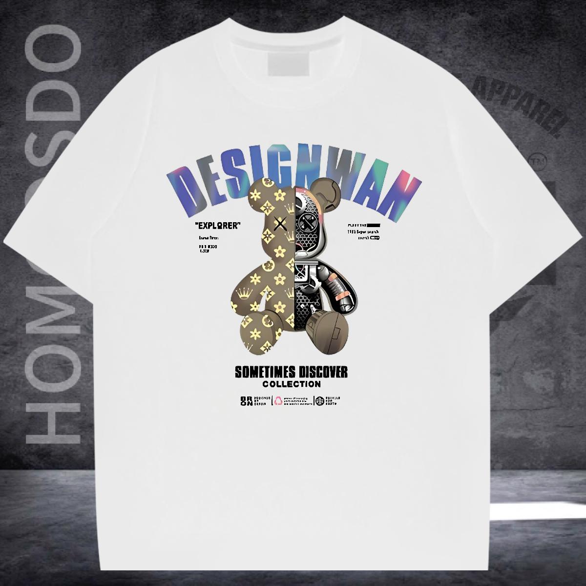 Designer T shirt Custom Printed Casual Beach Tshirts Round Neck Short Sleeve Brand