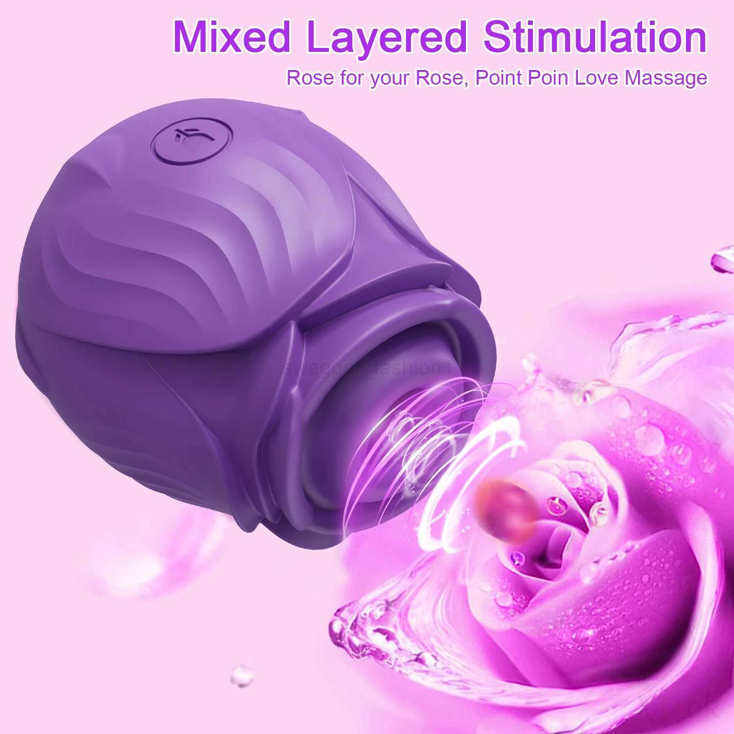 Rose-Sucking Vibrator for Women Nipple Massager Clitoral Vacuum Stimulator Vibrating Female Masturbator sexes Toys for AdultsB240708