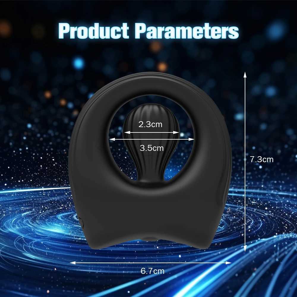 Vibrating Penis Rings Triple Motors Lock Ring Remote Control Vibrator 10 Vibration Modes Enhanced Erection Adult Erotic ToysB240708