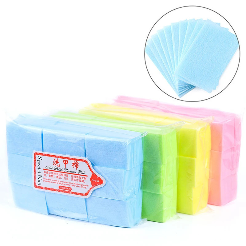 Nail polish removal wet towel cleaning lint free paper pad soap r tool 240705