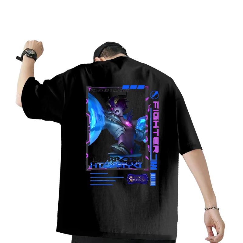 High Quality Men Clothes T-Shirt Cotton Breathable Short Sleeve Sports Casual Man T Shirts Plus Size Cartoon Brand Tee Shirt