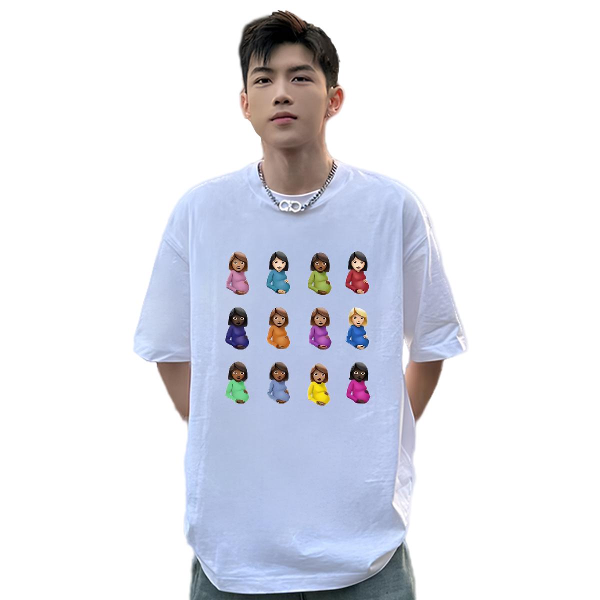 5A Men Tshirts Breathable Crew Neck Street Casual Mens T Shirts Custom Print Plus Size Factory Direct Tops