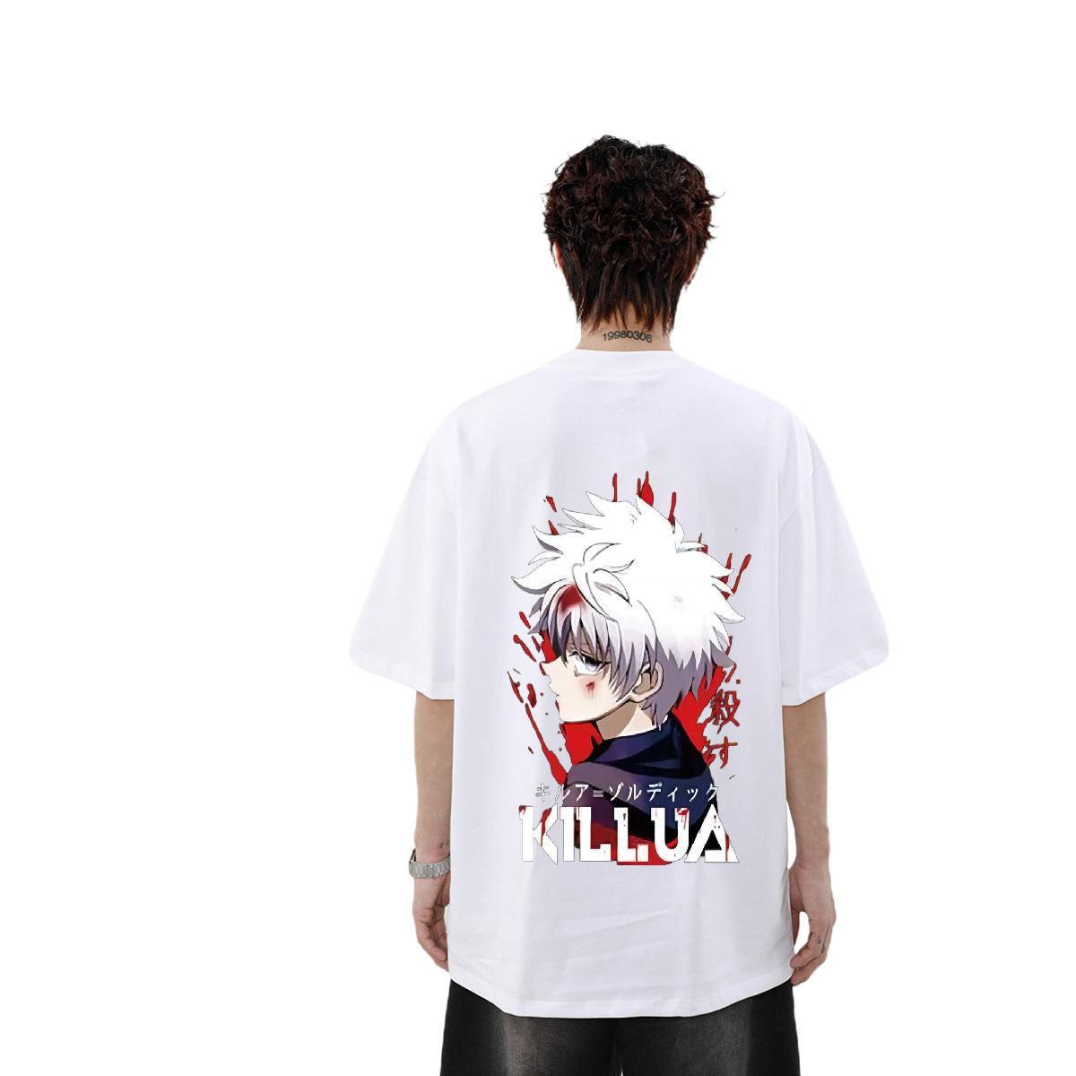 Loose Fit T Shirt For Man High Street Hip Hop Crew Neck Cotton Men Clothes T-Shirt Custom DIY Printed Wear