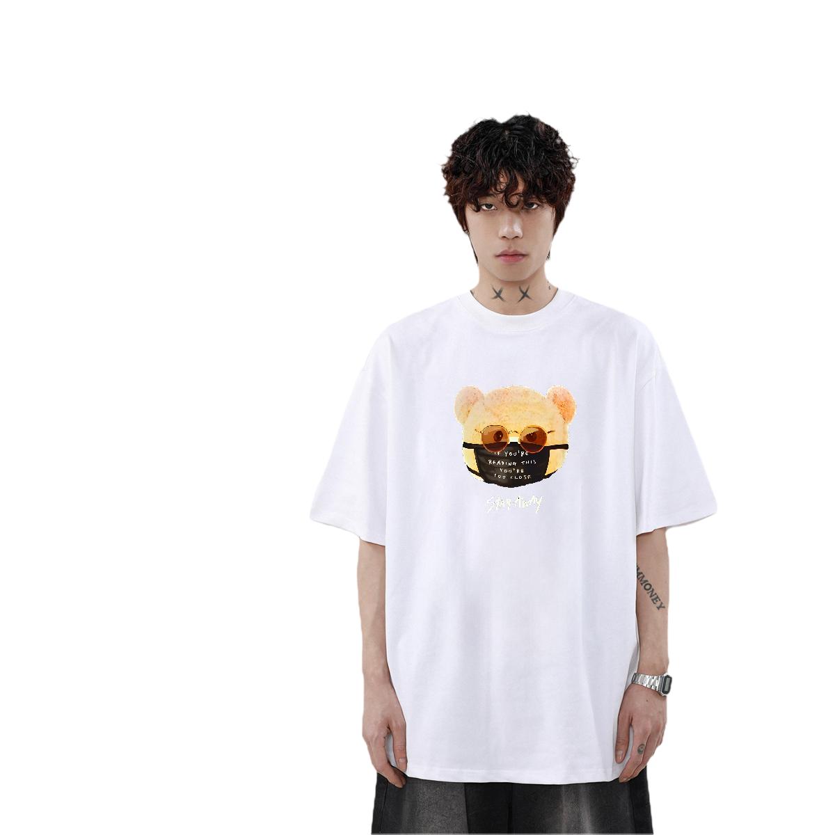 2024 Designer Couples Tees: Cotton O Neck Short Sleeves Casual T-Shirts with Anime Print