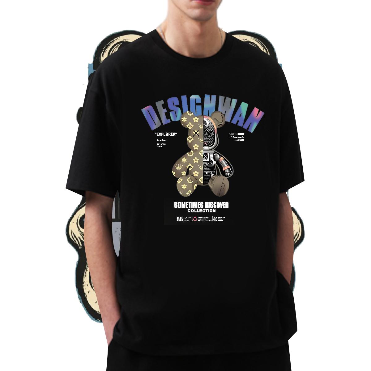 Fashion Design T Shirt For Man Plus Size Cartoon Spring Summer Men Tshirts Short sleeve Cotton Soft Popular