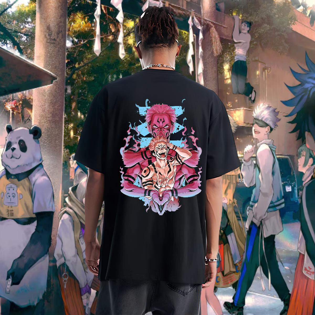 Cool Design Men T Shirts Street wear Hip Hop Crew Neck Cotton Breathable Men Clothes T-Shirt Customized Cartoon Printing S-3XL Tops