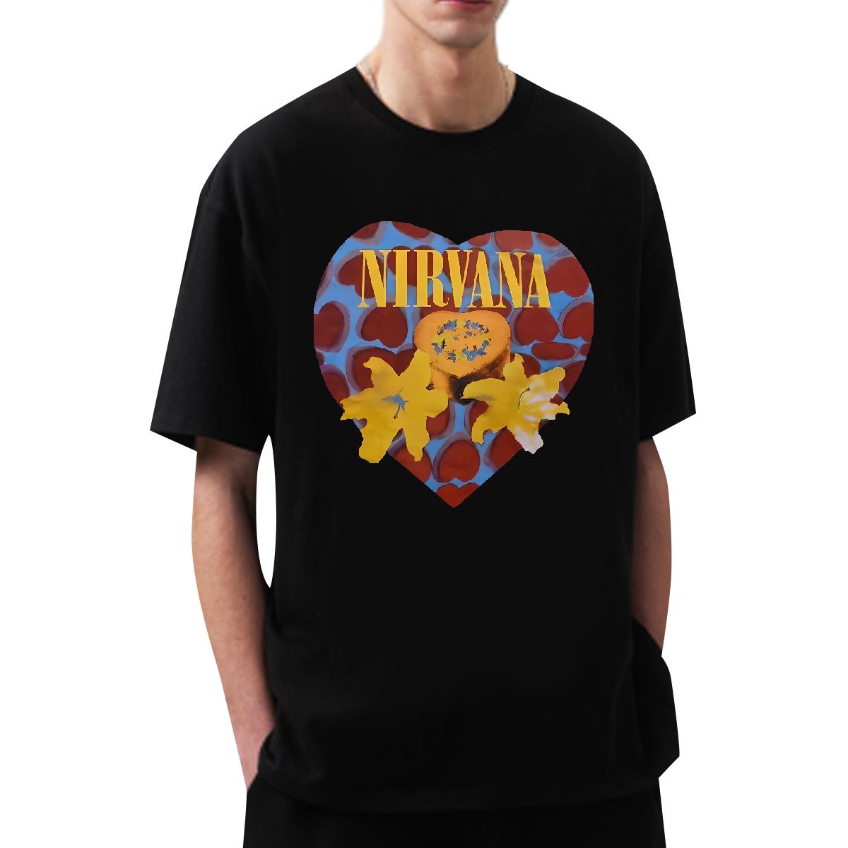 Loose Fit Men Clothes T-Shirt 180g Cotton Street Casual T-Shirts for Men DIY Printed Fashion Casual Tees Shirts