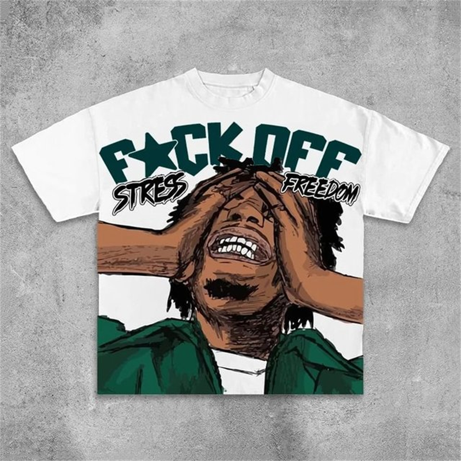 Women's T Shirts Streetwear Shirt Y2K Harajuku Hip Hop Graphic Print Oversized TShirt Mens Womens Round Neck Cotton Short Sleeve Tops